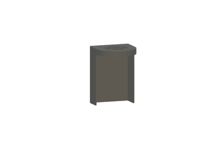 The photo shows a foundation mounting bracket designed for 1P and 2P Pedoc Power Pedestals. The bracket is made of durable metal with a bronze finish and features a rectangular frame with pre-drilled holes for secure installation. It is specifically designed to provide stability and support for outdoor power pedestal installations.