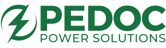 Pedoc Power Solutions Logo - Outdoor Power Pedestals 328x96